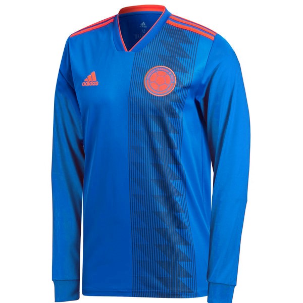 Camiseta Colombia Segunda ML 2018 Azul